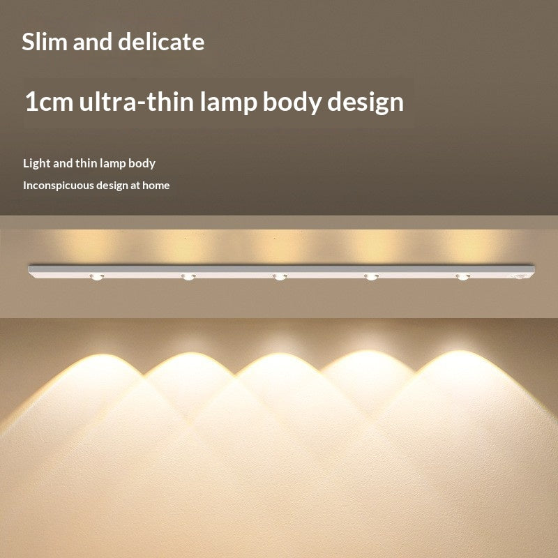 Under Cabinet Lights LED Motion Sensor Indoor, USB Rechargeable ,3 Light Modes Stepless Dimming Hill Light, 6500K Night Light for Closet Cabinet Kitchen Wardrobe (15.74in/40cm)