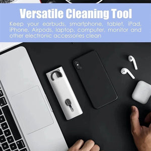 7-in-1 Cleaning Kit | All-in-One Keyboard Cleaning Kit with Brush & Cleaner for Bluetooth, AirPods, Laptop, Tablet, Phone, iPad, Smartwatch, MacBook, Earbuds & PC Accessories
